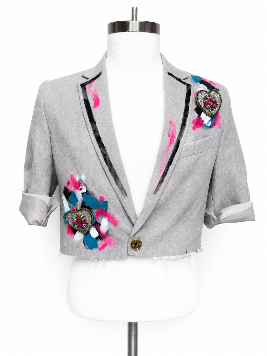 Artistic Custom Cropped Blazer