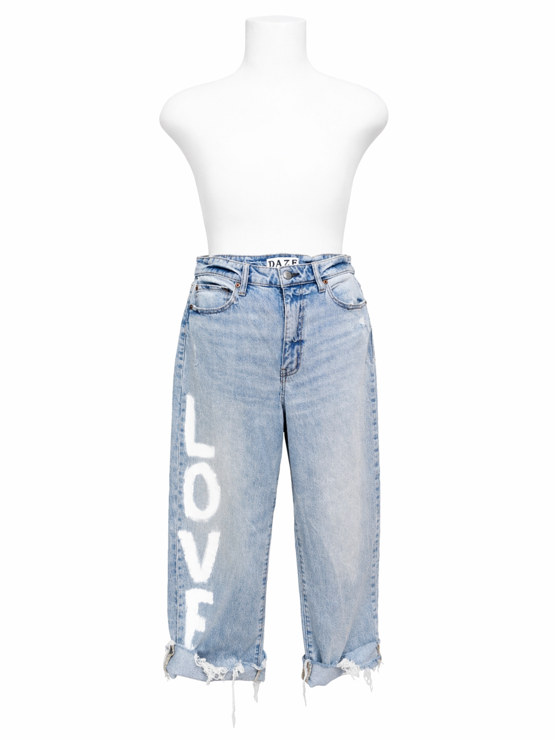 Hand-Painted Daze Jeans — Size 30