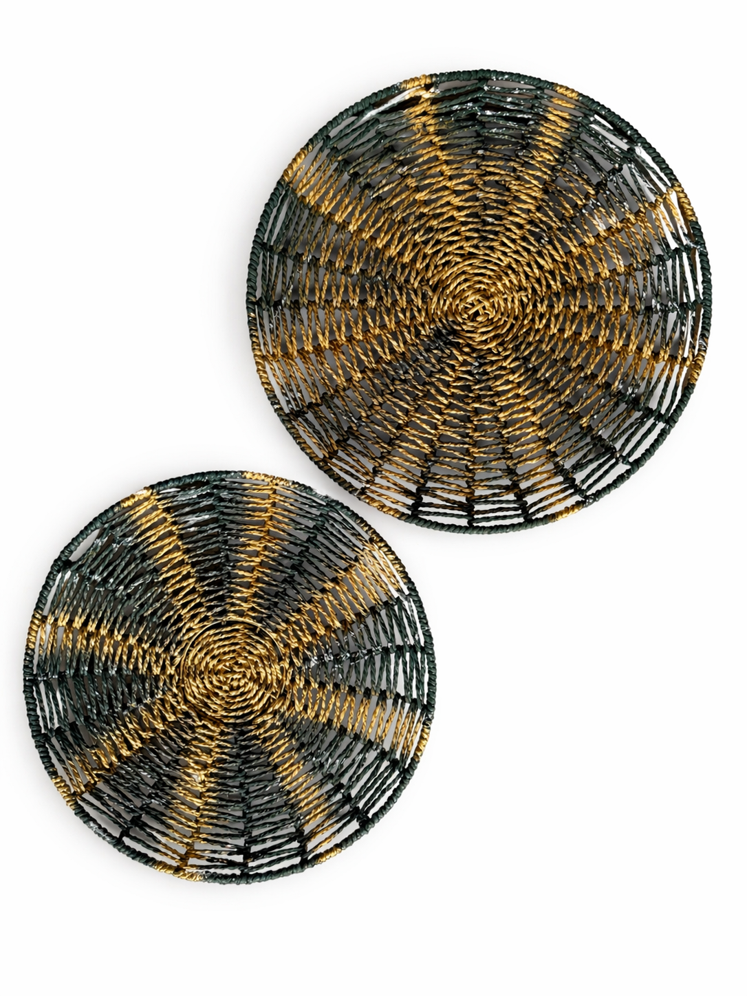 Custom Painted Wall Baskets — Set of 2
