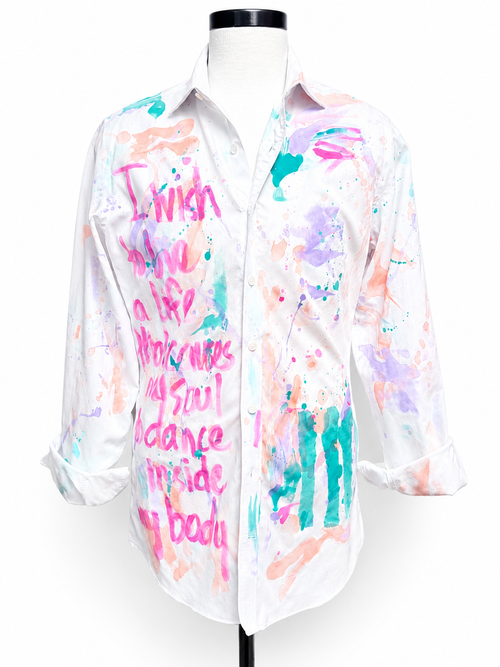 AJD Collection- Longneck Cowgirl White Button Up