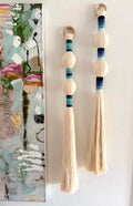 Blue Ombre Fiber Wall Tassels | Handmade in San Miguel