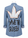 Save the Queen Custom Blazer by AJD