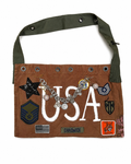 Upcycled Oversized USA Crossbody