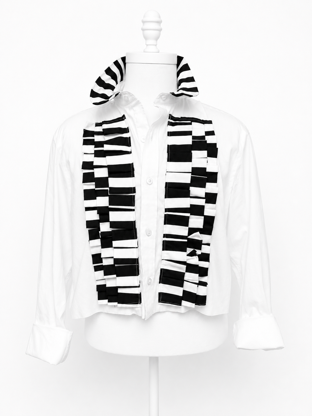 Wild at Heart Tuxedo Ruffle Shirt