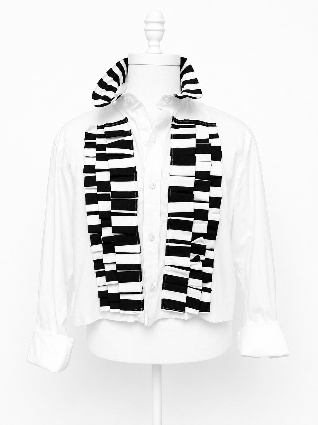 Wild at Heart Tuxedo Ruffle Shirt